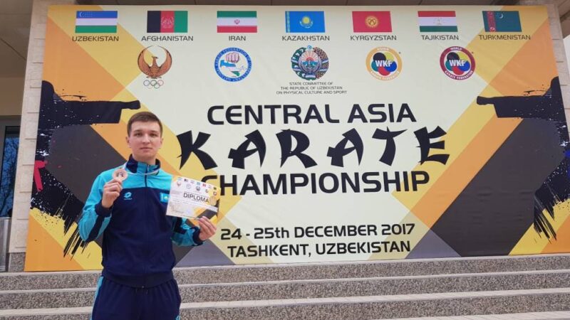 Student of Turan University has become a bronze medalist at the Karate Central Asian Championship