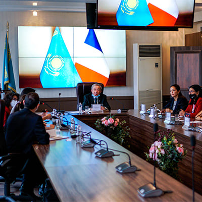 Meeting with representatives of the Embassy of France in Kazakhstan.