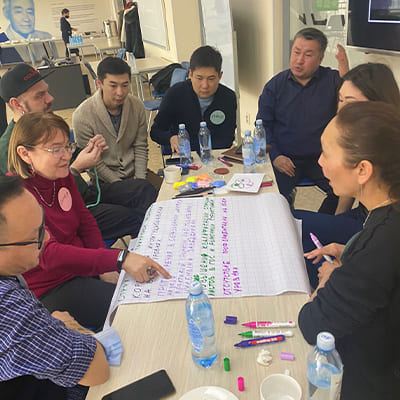 Facilitation session on the theme «Strategy for the development of creative industries in Almaty»