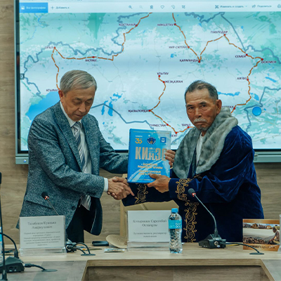 Meeting with traveler Kotyrashev Sarsenbay at Turan University on May 11, 2022