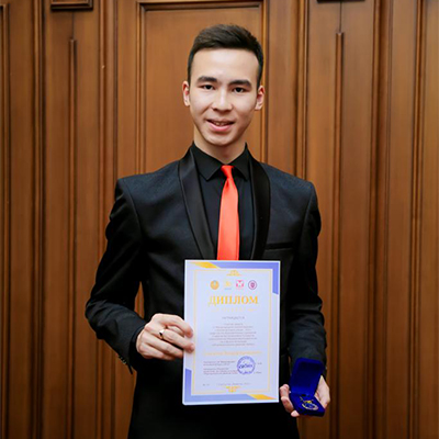3rd year student of the educational program “Management” Sergazin Eldar nominated for the title “Best young scientist of the CIS-2022”