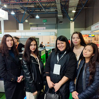Teachers and students of the educational program «Restaurant business and hotel business» at the HoReCa exhibition