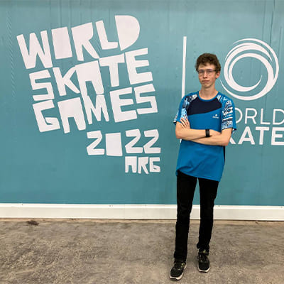 Anvar Akylbekov, a student of the OP «Tourism», in the top ten among 7000 athletes at the World Roller Sports Championship World Skate Games