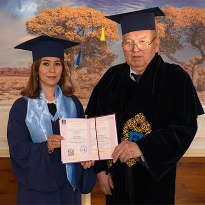 Turan University was awarded the diploma of Doctor of Philosophy (PhD) of its own sample
