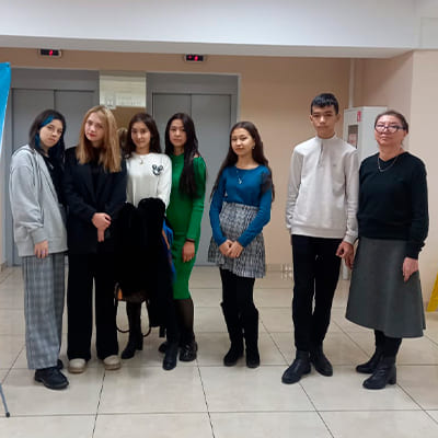 Meeting of teaching staff of the department  «Accounting and Audit» with students of colleges and schools in Almaty