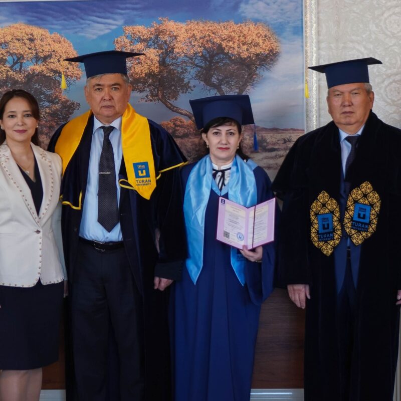 Congratulations for Osmanova Gulayna Zhalalievna on your Doctor of Philosophy (PhD) degree!