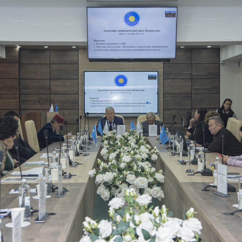 Круглый стол на тему: «Проблемы и перспективы формирования человеческого капитала в Казахстане в условиях демографического роста»