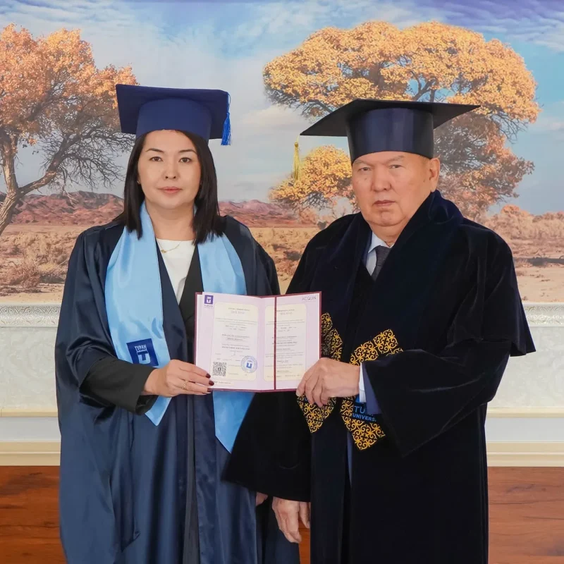 Congratulations to Mutaliyeva Aigul on awarding the Doctor of Philosophy (PhD)!