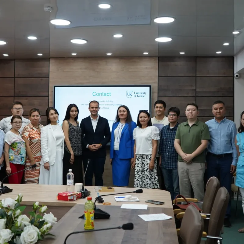 The professor from the University of Kalisz (Poland) visited Turan University within the Erasmus+ program