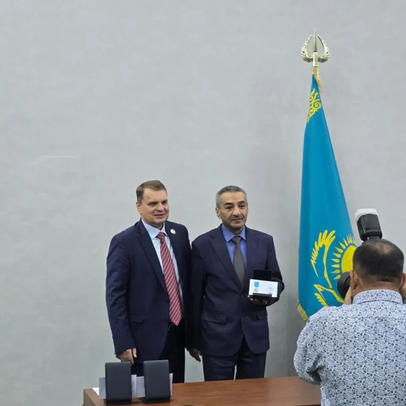 Professor of Turan University, Candidate of Legal Sciences, Associate Professor Akif Firudinovich Suleymanov has been awarded the state medal “30 Years of the Constitution of the Republic of Kazakhstan” by the Decree of the President of the Republic of Kazakhstan