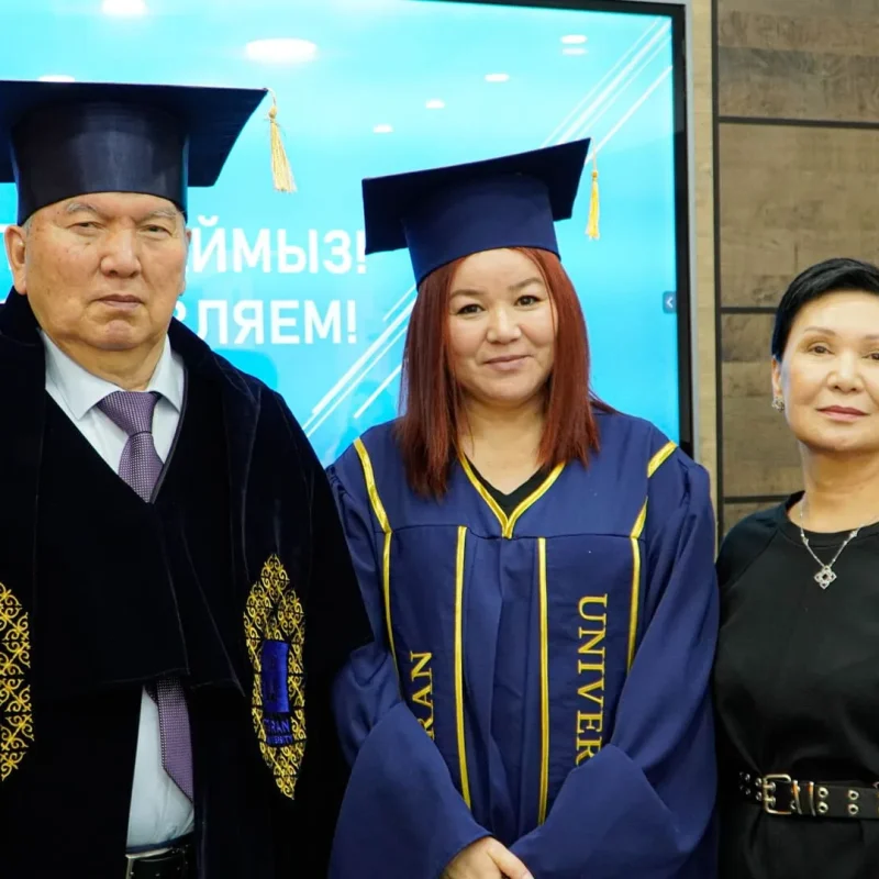 Поздравляем Бапаеву Саю Тлектескызы с присуждением степени доктора философии!